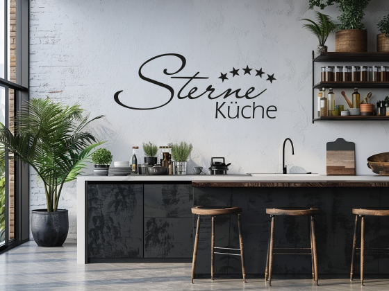 Preview: Wandtattoo Sterne Küche