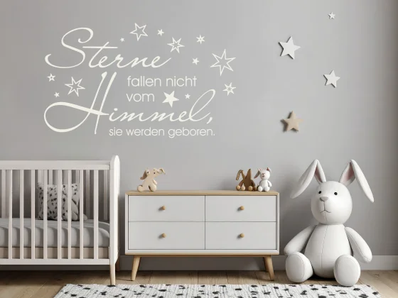 Wandtattoo Sterne fallen nicht vom Himmel