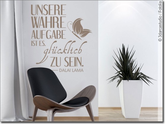 Preview: Wandzitat Unsere wahre Aufgabe