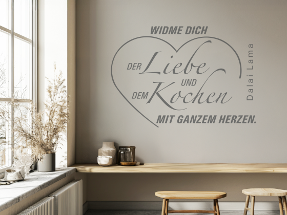 Preview: Wandzitat Widme dich der Liebe