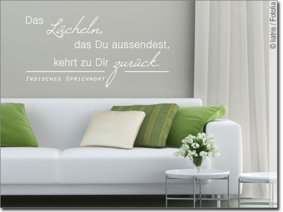 Preview: Wandtattoo Das Lächeln Preview: Wandtattoo Das Lächeln