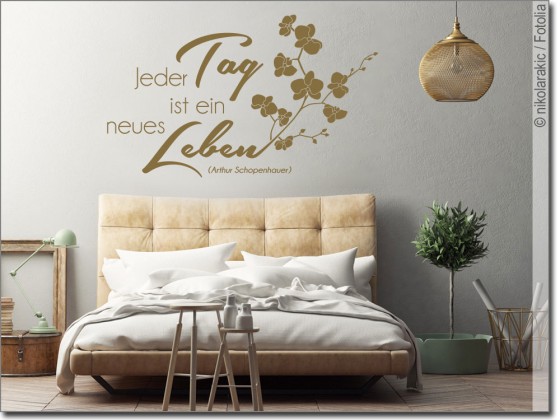 Preview: Wandzitat Jeder Tag