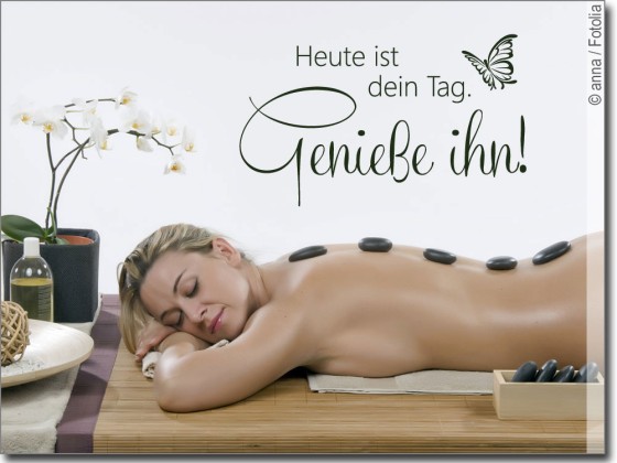 Preview: Wandspruch Heute ist dein Tag
