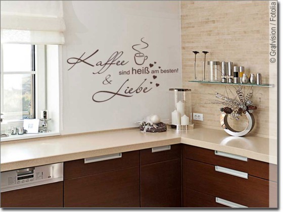 Preview: Wandspruch Kaffee und Liebe
