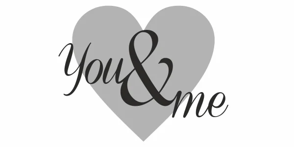 Wandtattoo You and Me