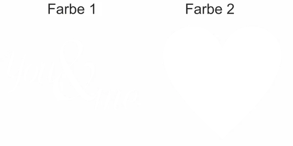 Wandtattoo You and Me - Ansicht Farbauswahl