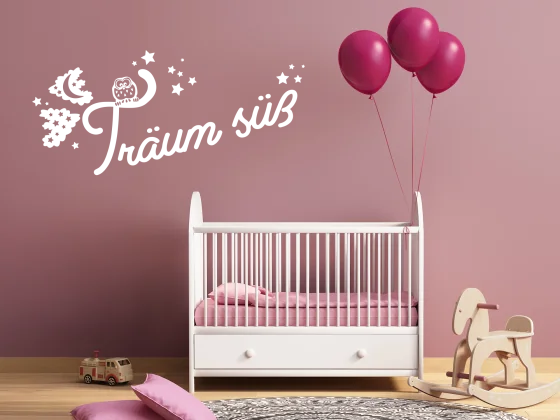 Wandworte Träum süß