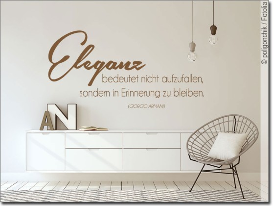Preview: Wandzitat Eleganz bedeutet