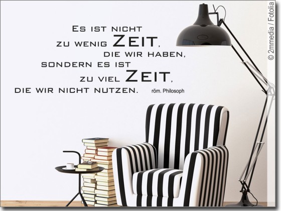 Preview: Wandzitat Es ist nicht zu wenig Zeit Preview: Wandzitat Es ist nicht zu wenig Zeit