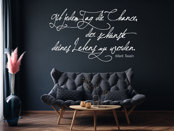Preview: Wandzitat Gib jedem Tag die Chance