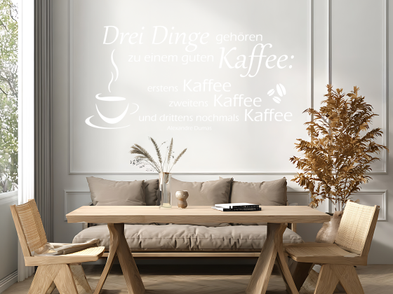 Preview: Wandzitat Kaffee Rezept