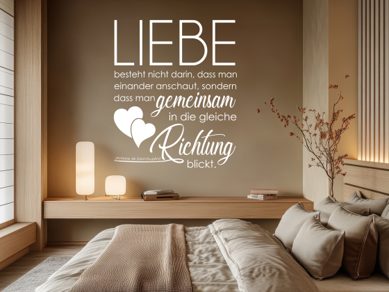 Preview: Wandzitat Liebe besteht