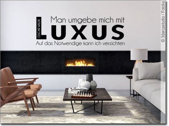 Preview: Wandzitat Luxus