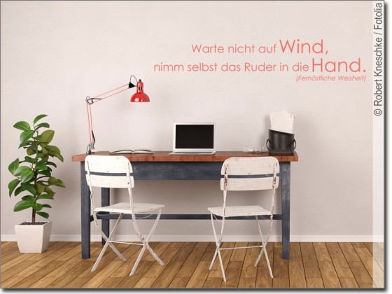Preview: Wandtattoo Warte nicht auf Wind