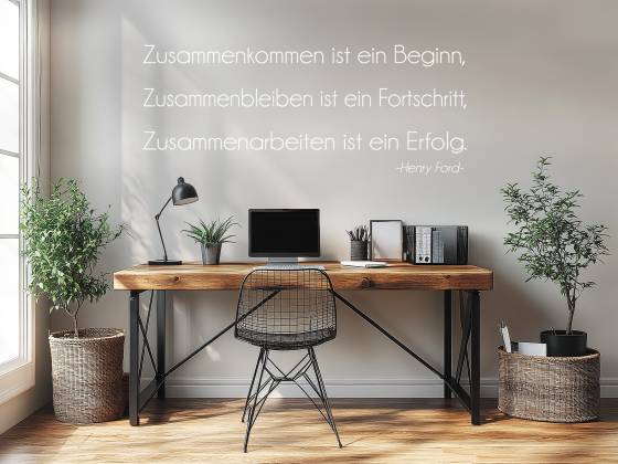 Preview: Wandzitat Zusammenkommen ist ein Beginn