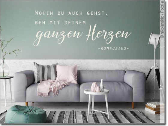 Preview: Wandtattoo Weisheit Wohin du auch gehst