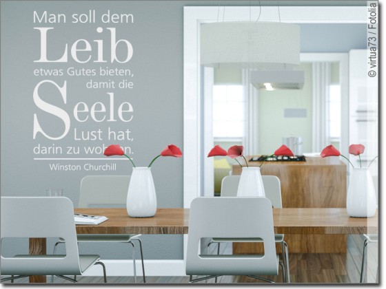 Preview: Wandtattoo Man soll dem Leib