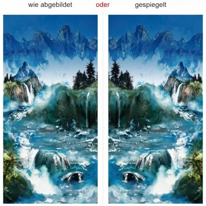 Türposter Aquarelles Alpenpanorama (in 7 Varianten erhältlich)