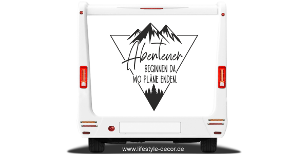Preview: Aufkleber Reisemobil Spruch Abenteuer Preview: Aufkleber Reisemobil Spruch Abenteuer