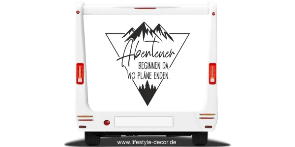 Aufkleber Abenteur Beginnen