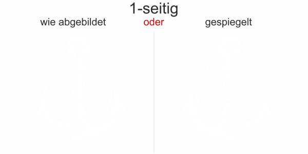 Aufkleber Ankermotiv mit Tau