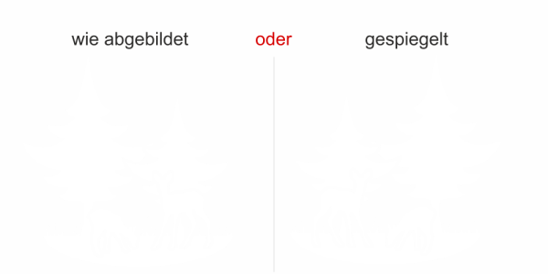 Preview: Fassadendekor Rehe im Wald