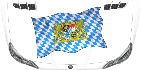 Preview: Aufkleber Fahne von Bayern Preview: Aufkleber Fahne von Bayern