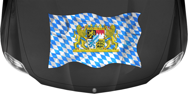 Preview: Aufkleber Fahne von Bayern Preview: Aufkleber Fahne von Bayern