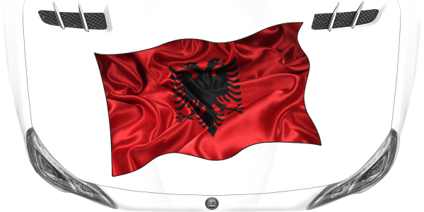 Preview: Aufkleber Fahne von Albanien Preview: Aufkleber Fahne von Albanien
