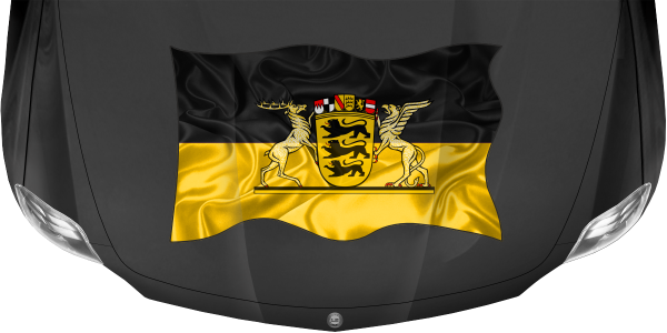 Preview: Aufkleber Fahne von Baden-Württemberg Preview: Aufkleber Fahne von Baden-Württemberg