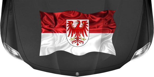 Preview: Aufkleber Fahne von Brandenburg Preview: Aufkleber Fahne von Brandenburg