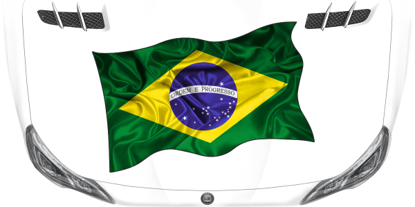 Preview: Aufkleber Fahne von Brasilien