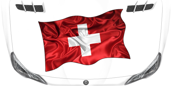 Preview: Aufkleber Fahne von der Schweiz Preview: Aufkleber Fahne von der Schweiz
