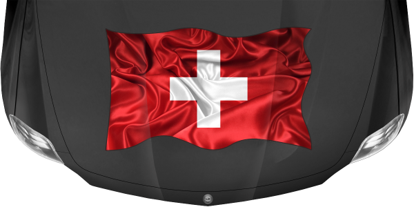 Preview: Aufkleber Fahne von der Schweiz Preview: Aufkleber Fahne von der Schweiz