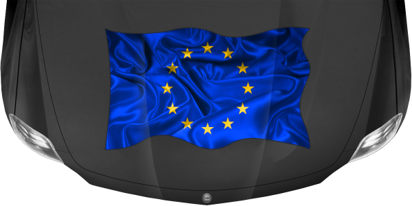 Preview: Aufkleber Fahne von Europa Preview: Aufkleber Fahne von Europa