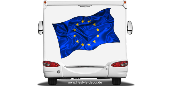 Preview: Aufkleber Fahne von Europa Preview: Aufkleber Fahne von Europa