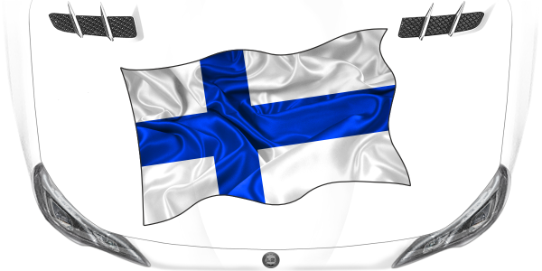 Preview: Aufkleber Fahne von Finnland