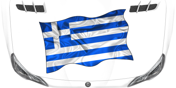 Preview: Aufkleber Fahne von Griechenland