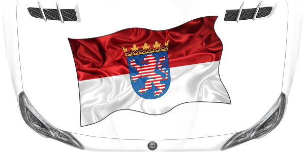 Preview: Aufkleber Fahne von Hessen Preview: Aufkleber Fahne von Hessen