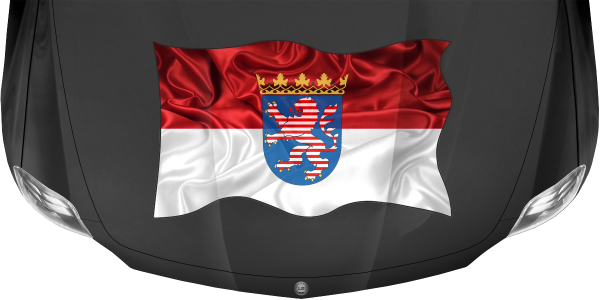 Preview: Aufkleber Fahne von Hessen Preview: Aufkleber Fahne von Hessen