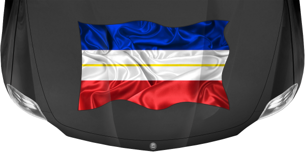 Preview: Aufkleber Fahne von Mecklenburg-Vorpommern Preview: Aufkleber Fahne von Mecklenburg-Vorpommern