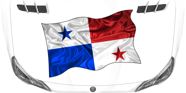 Preview: Aufkleber Fahne von Panama