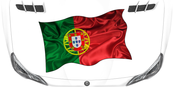 Preview: Aufkleber Fahne von Portugal