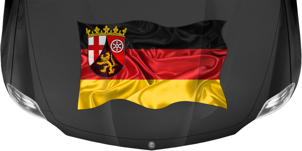 Preview: Aufkleber Fahne von Rheinland-Pfalz Preview: Aufkleber Fahne von Rheinland-Pfalz