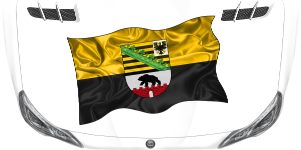 Preview: Aufkleber Fahne von Sachsen-Anhalt Preview: Aufkleber Fahne von Sachsen-Anhalt