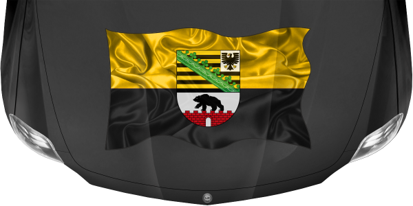 Preview: Aufkleber Fahne von Sachsen-Anhalt Preview: Aufkleber Fahne von Sachsen-Anhalt