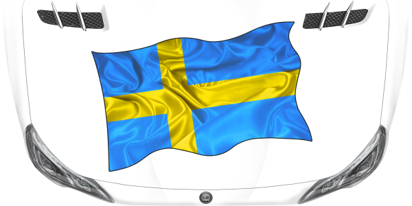 Preview: Aufkleber Fahne von Schweden