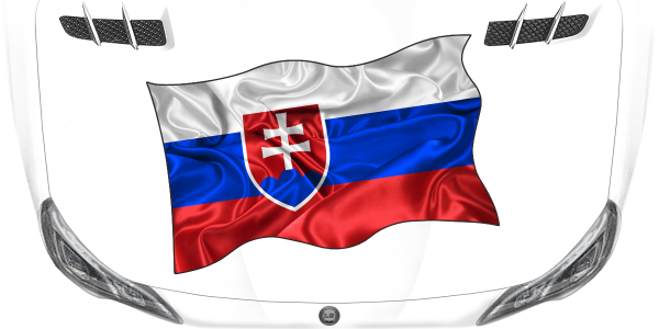 Preview: Aufkleber Fahne von Slowakei