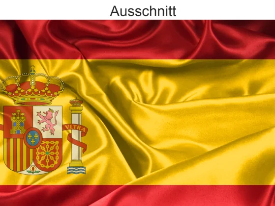 Aufkleber Fahne von Spanien - Ansicht Ausschnitt