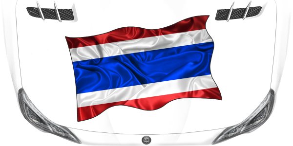 Preview: Aufkleber Fahne von Thailand